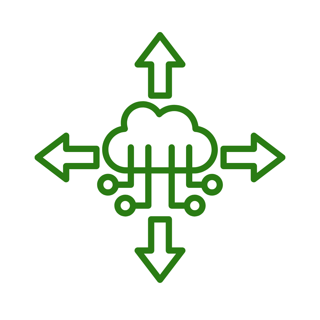 VIrtual Server Hosting with scalable bandwidth